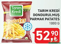 TARIM KREDİ DONDURULMUŞ PARMAK PATATES 1000 G